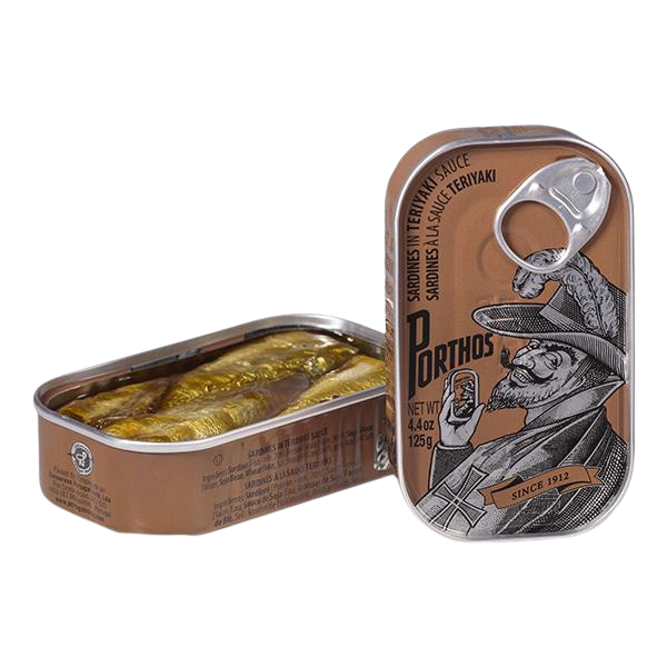 Porthos Vintage Sardinen TERIYAKI-Sauce 125G