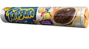 Biscoito Redondo Tortuguita Chocolate & Baunilha - 120g