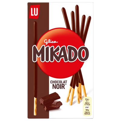 Mikado Chocolate Preto - 75g