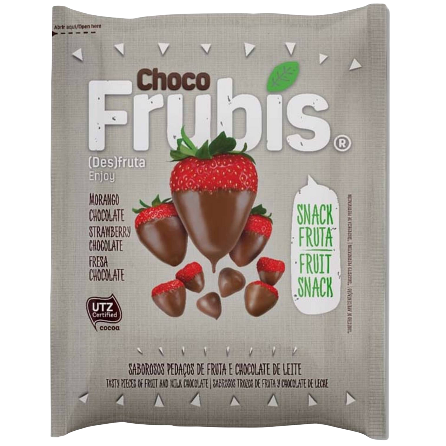 Strawberry with Milk Chocolate - 25g