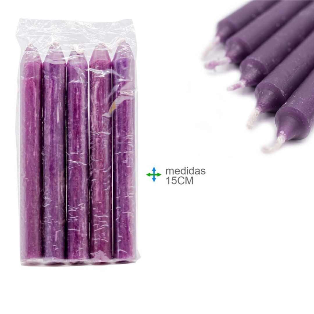 Purple Candle - 15cm