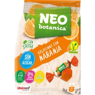 Bombons de Gelatina Laranja - 72g