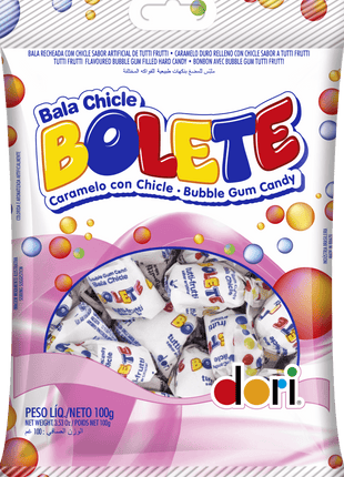 Bolete Bala Chiclete Tutti Frutti - 100g