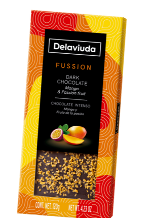 Dark Chocolate, Mango and Passion Fruit Tablet - 120g