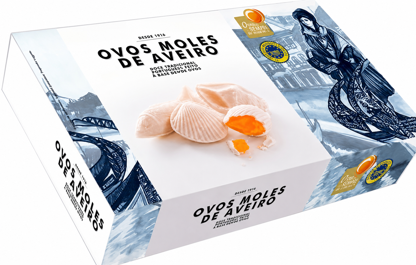 Doces Tradicionais de Gema de Ovo Portugueses "Ovos Moles de Aveiro" IGP (Congelados) - 250g