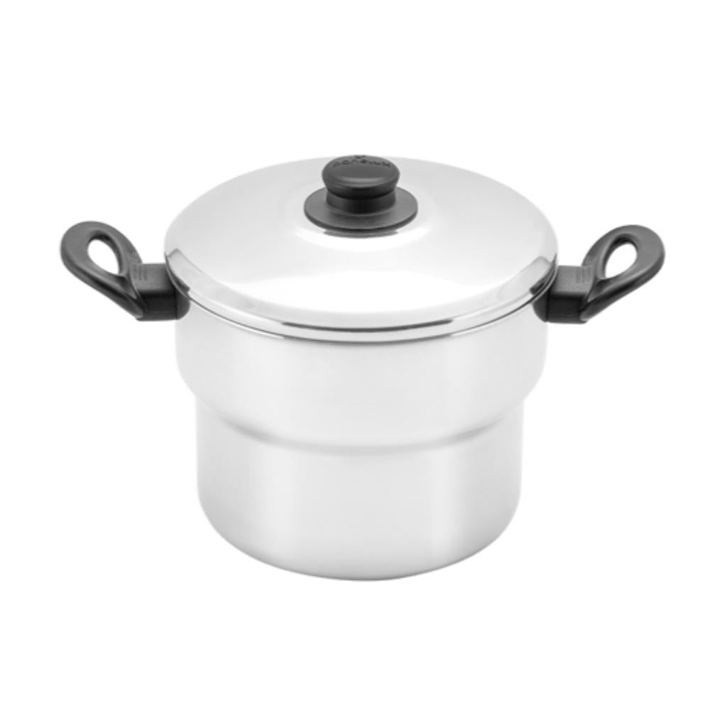 Cuscuzeira de Aluminio Polido - 16 cm