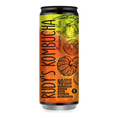 Alkoholfreier Mandarinen-Yuzu-Kombucha - 330 ml