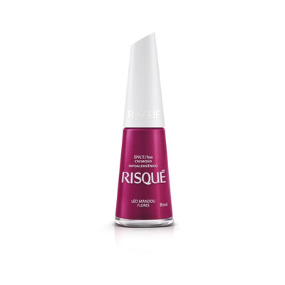 Risqué Ser Pink is Power Nail Polish Léo Mandou Flores - 8ml