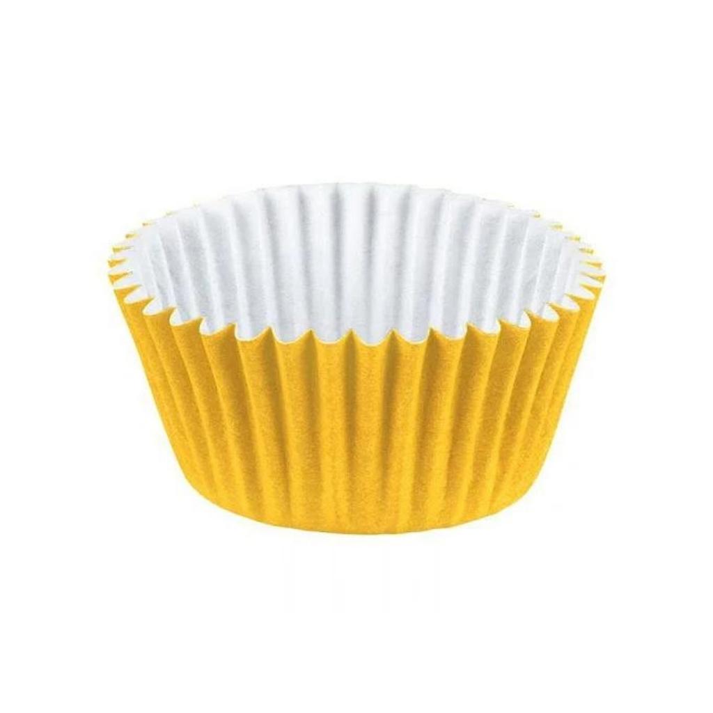 Forminha de Brigadeiro Tradicional Amarela - Nº6
