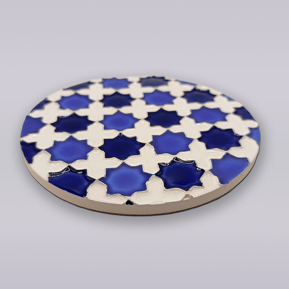 Heritage Blue Star Mosaik-Untersetzer