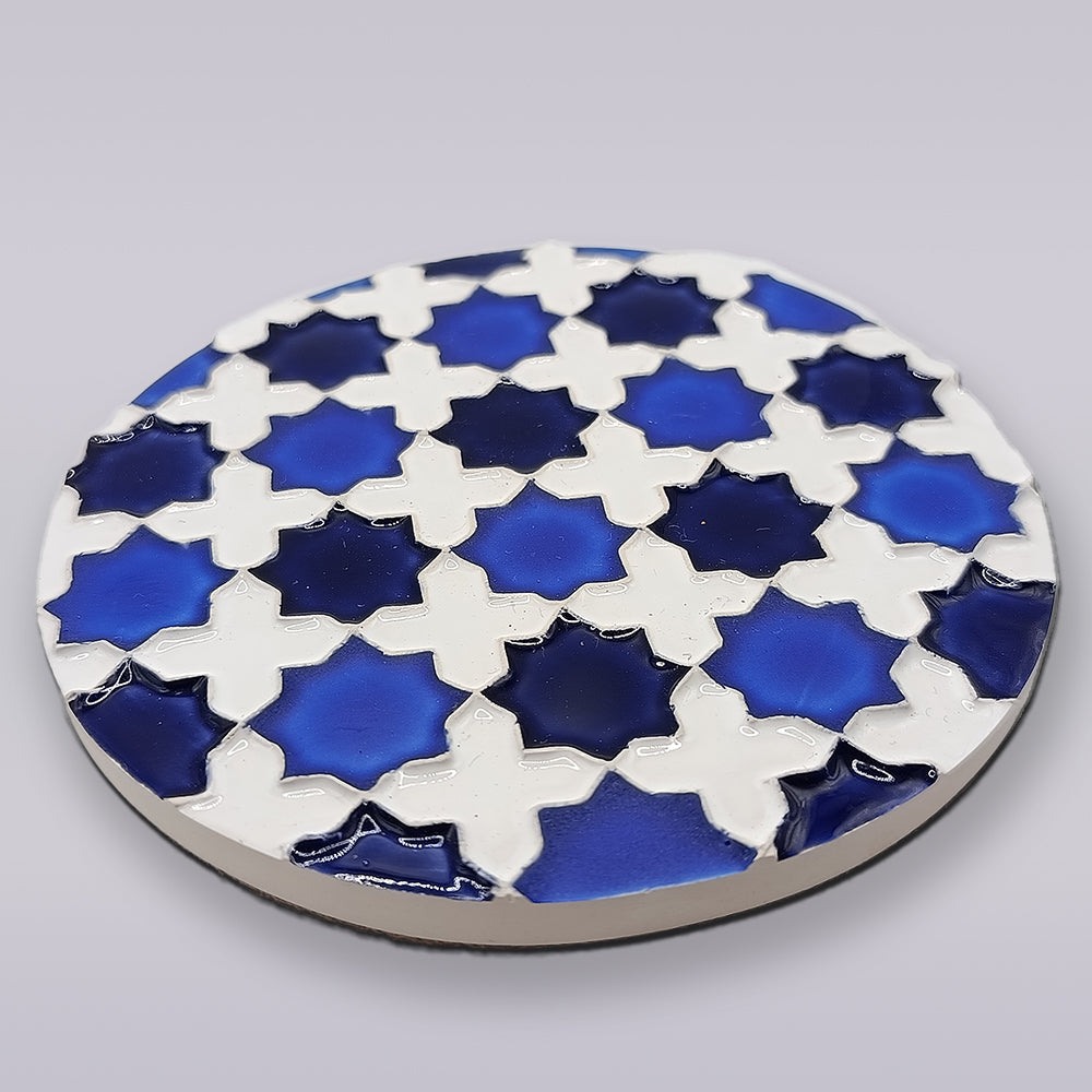 Heritage Blue Star Mosaik-Untersetzer