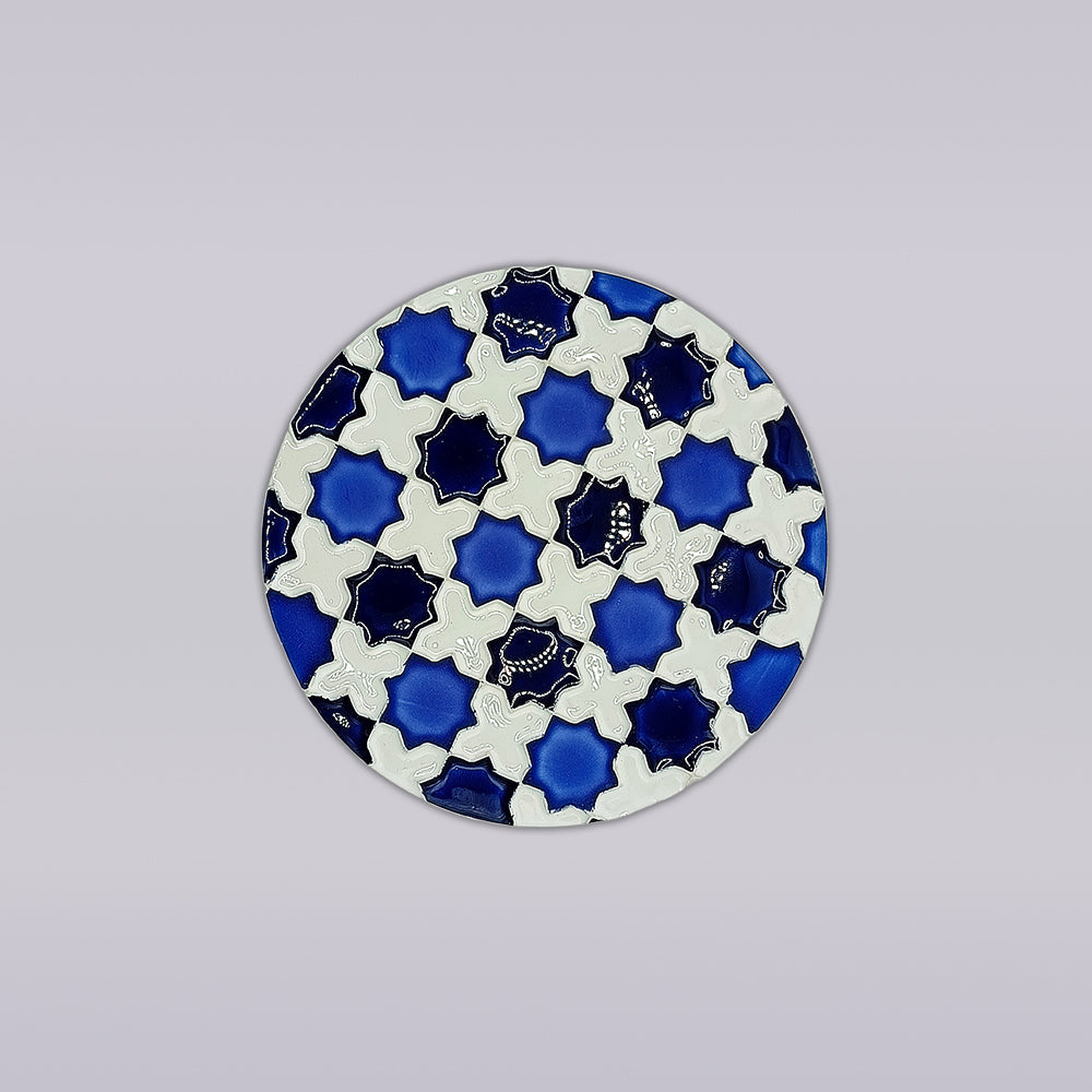 Heritage Blue Star Mosaik-Untersetzer