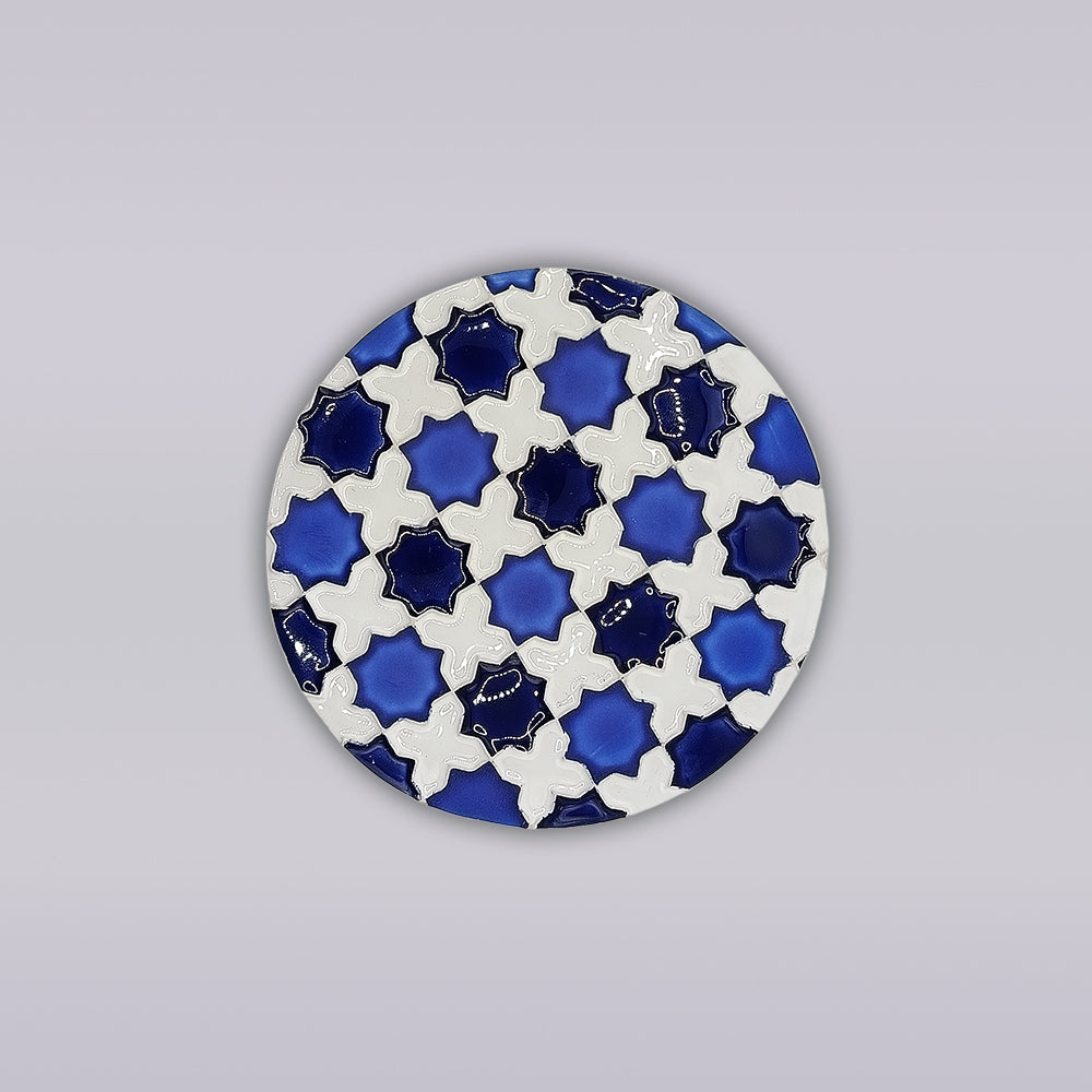 Heritage Blue Star Mosaik-Untersetzer