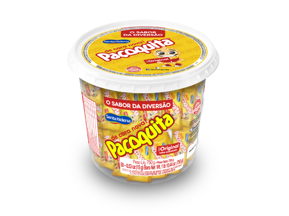 Paçoquita Erdnuss-Süßigkeit in Korkenform - 750 g