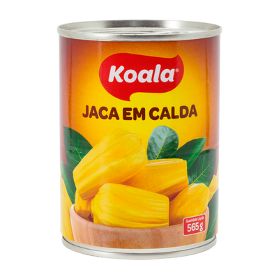 Can of 'Koala Jaca em Calda' on a white background