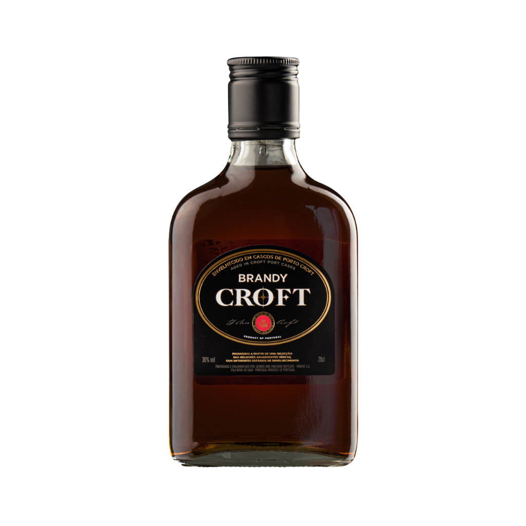 Croft Brandy bottle on a white background