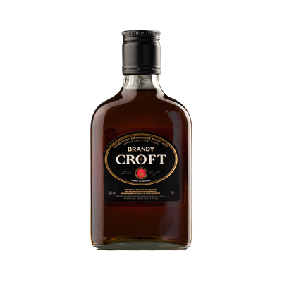 Croft Brandy bottle on a white background
