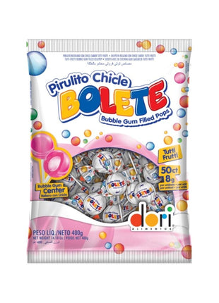Bolete Tutti Frutti Gum Lollipop - 400g