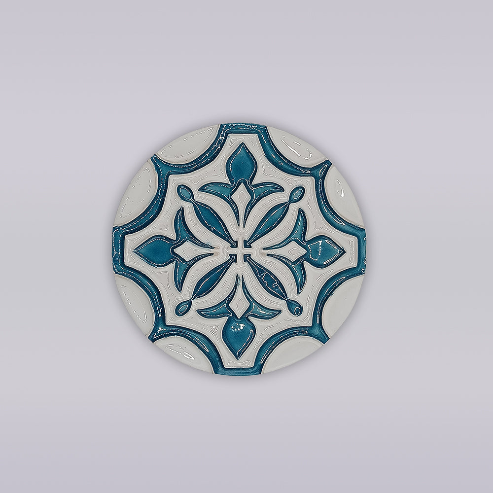 Portugiesische Flor-de-Lis-Fliese – Atlantic Edition 