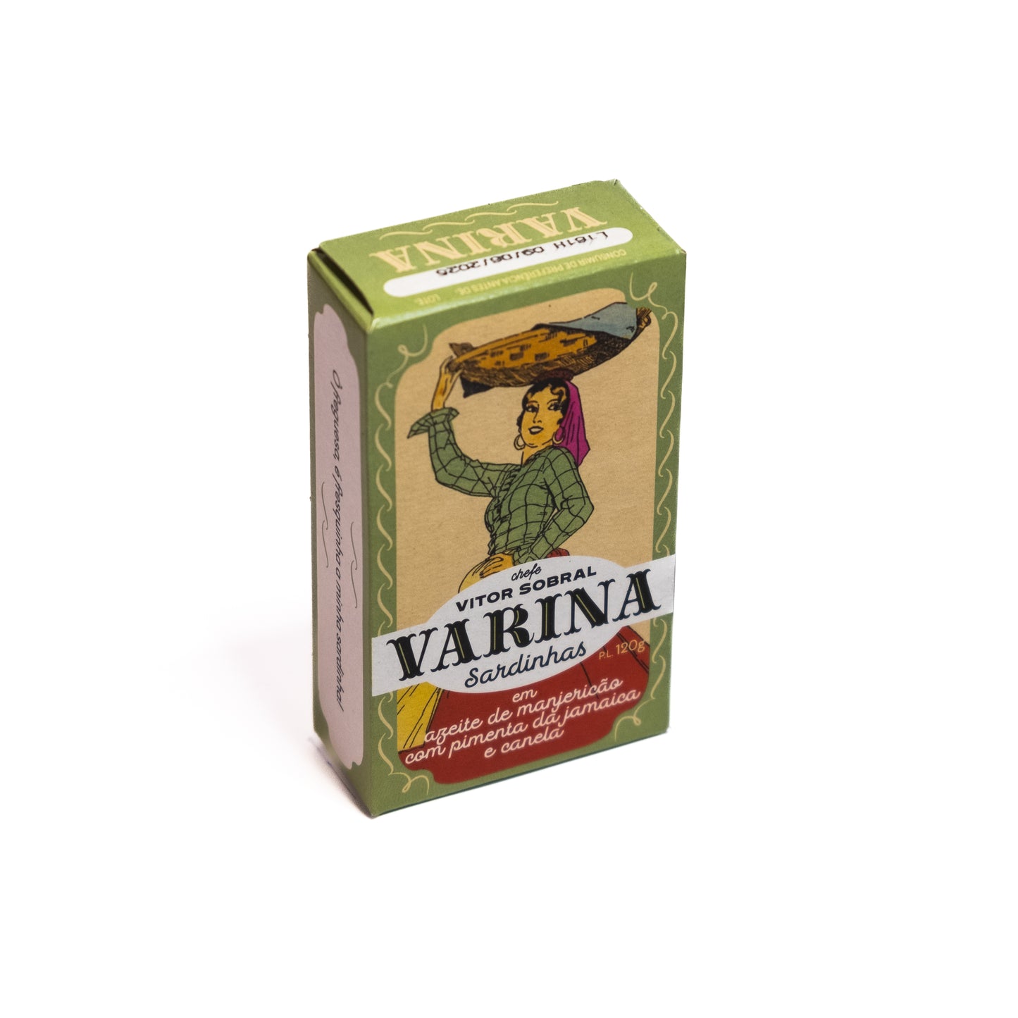 Sardinhas em Azeite de Manjericão com Pimenta da Jamaica e Canela - 120g