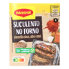 Maggi food package with roasted meat on a clear background