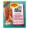 Maggi Air Fryer Tex Mex Crispy Chicken seasoning packet on a blue background
