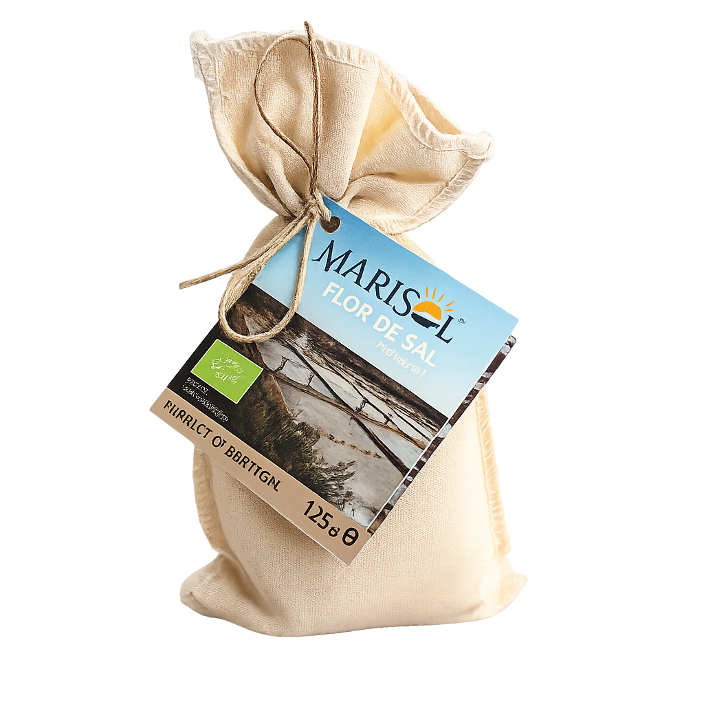 Artisanal Organic Fleur de Sel Hand-Harvested Sea Salt - 125g