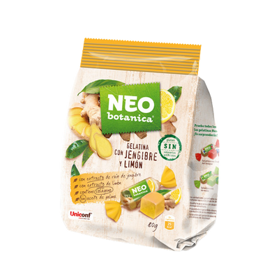 Ginger & Lemon Gelatin Candies - 72g