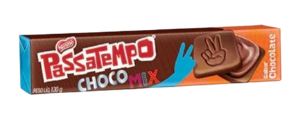 Chocolate Passatempo Recheado Chocomix - 130g