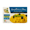 Packaged dish of 'Bacalhau à Brás' with Prigostão branding on a white background
