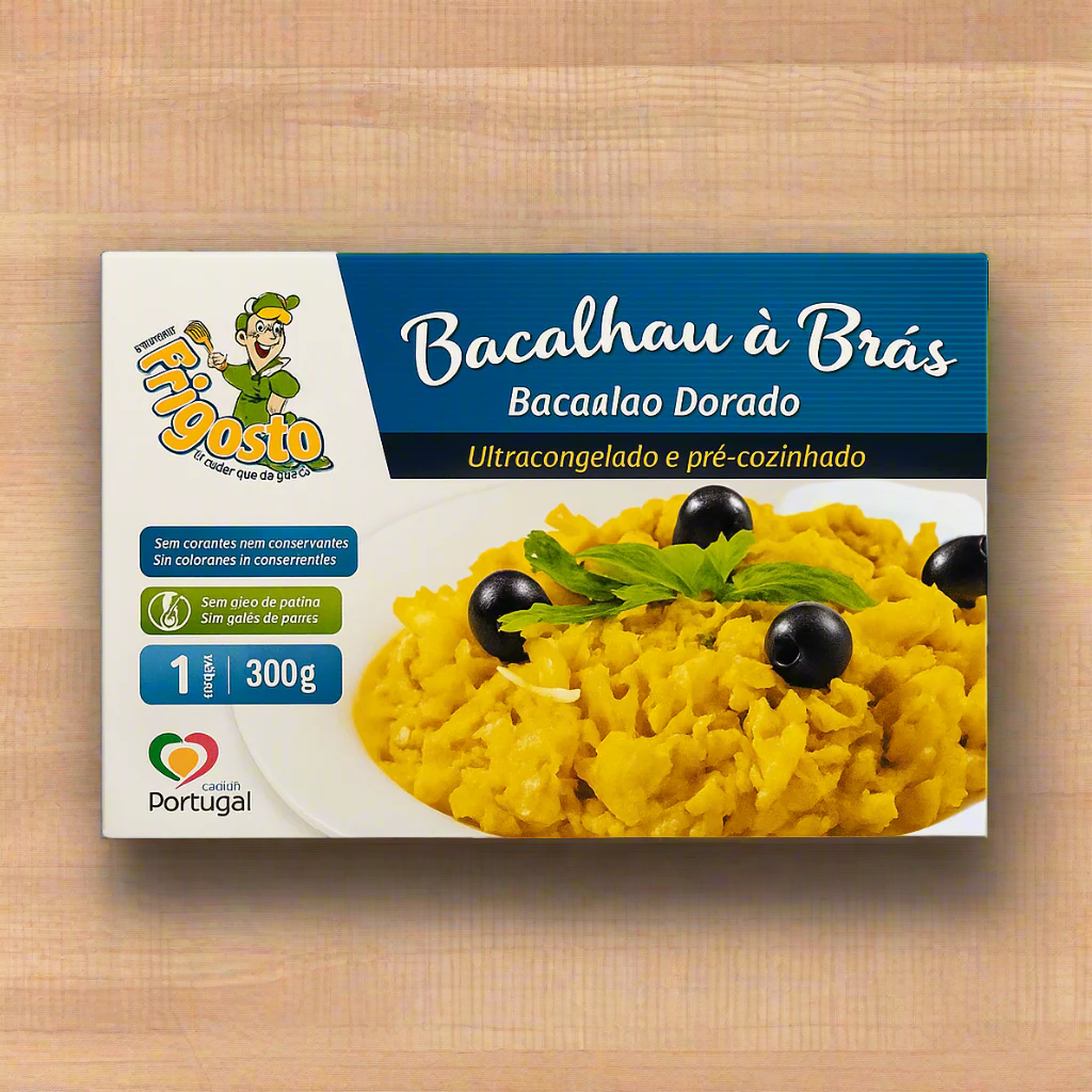 Portuguese Codfish with Potatoes & Eggs Bacalhau à Brás – 300g