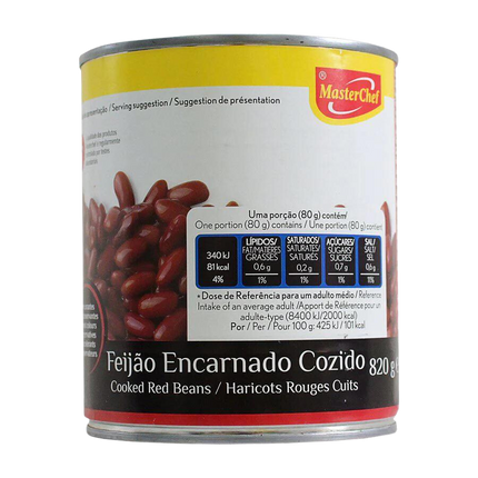 Feijão Encarnado Lata - 820g