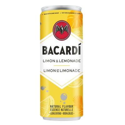 Bacardi Rum Limon & Lemonade - 250ml