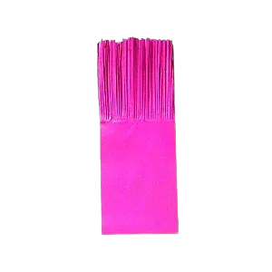 Papel Seda Franjas p/ Balas Pink 48uni - 23x7,5cm