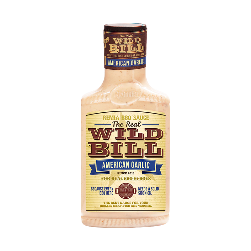 Molho para churrasco Wild Bill Alho americano - 450ml