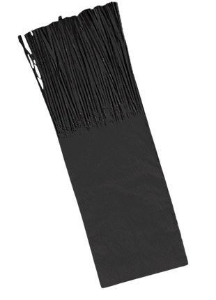 Seidenpapier mit Fransen für Black Bullets, 48 ​​Einheiten – 23 x 7,5 cm