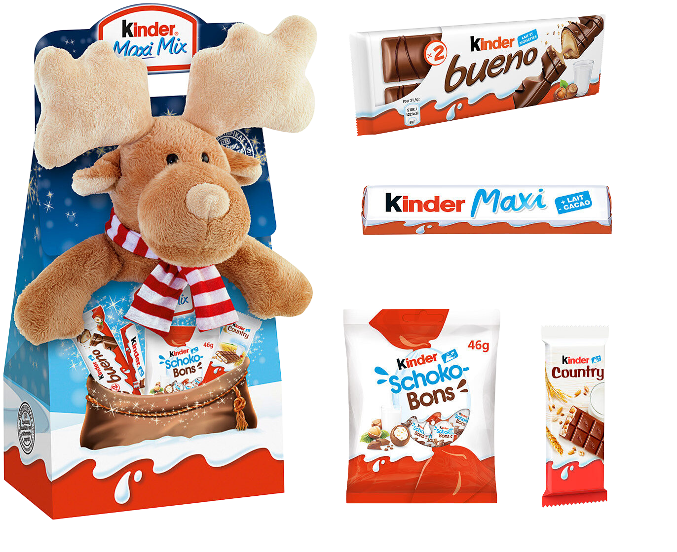 KINDER SCHOKBONS 46G, Milk Chocolate with Hazelnut