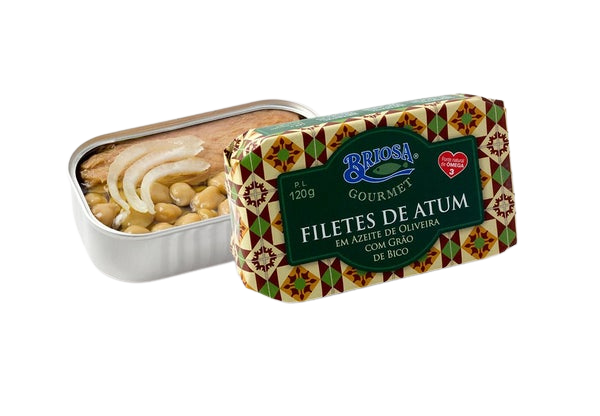 Filetes de Atum em Azeite com Grão de Bico - 120g