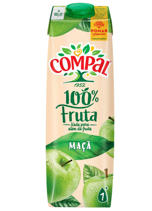 Compal Apple Juice 100% Fruit - 1L
