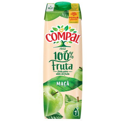 Compal Apple Juice 100% Fruit - 1L