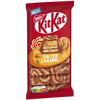 KitKat Salted Caramel chocolate bar packaging with Nestle logo on a white background