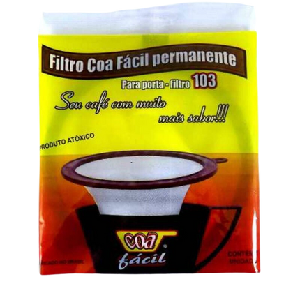 Filtro para Café em Poliester Permanente Nº104