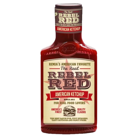 Rebel Red Molho BBQ Ketchup Americano - 450ml