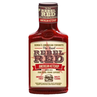 Rebel Red Molho BBQ Ketchup Americano - 450ml