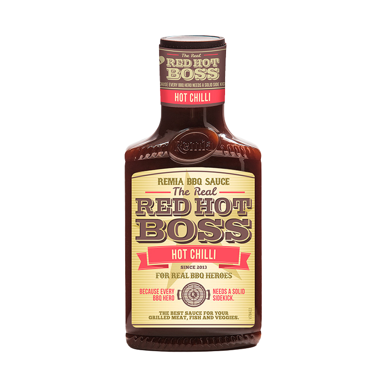 Red Hot Boss BBQ Hot Chilli Sauce - 450ml