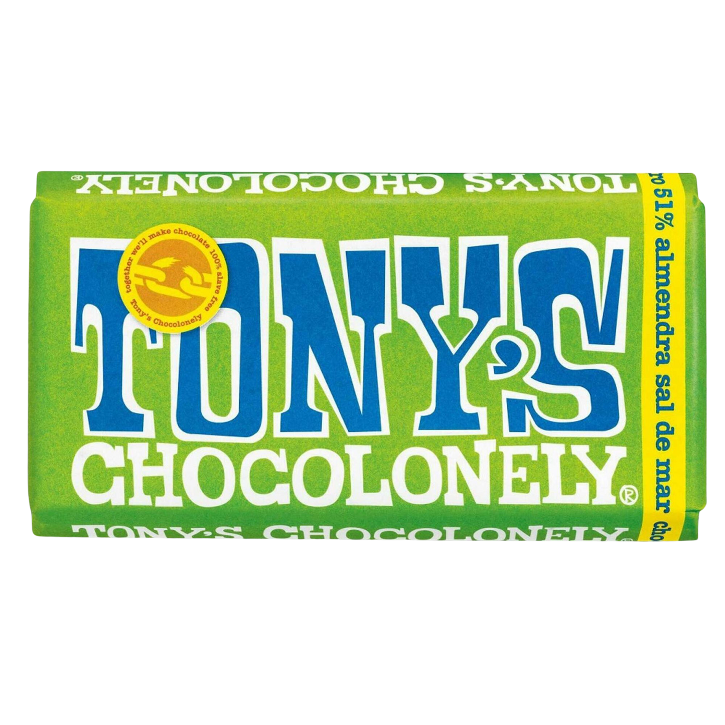 Dark chocolate 51% sea salt and almond - 180g