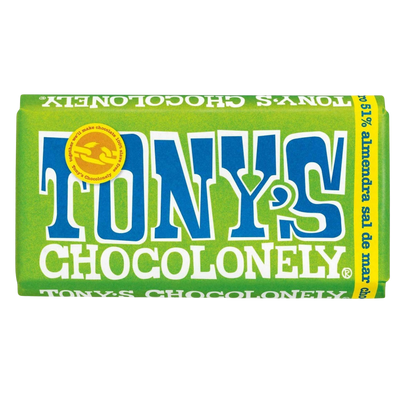 Dark chocolate 51% sea salt and almond - 180g