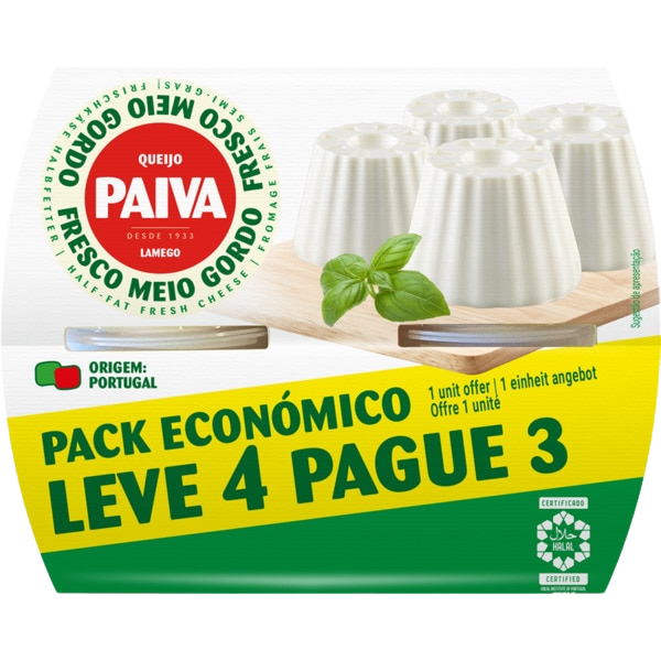 Queijo Fresco Clássico (4x62,5g) - 250g