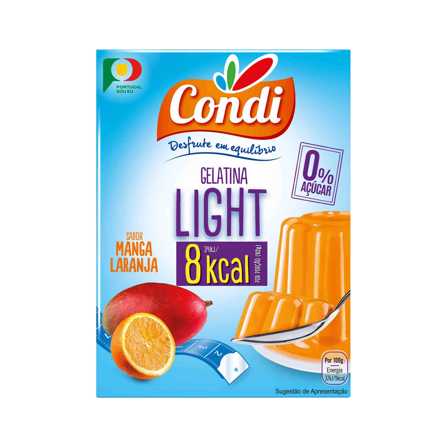 Gelatine Light Mango und Orange - 114g