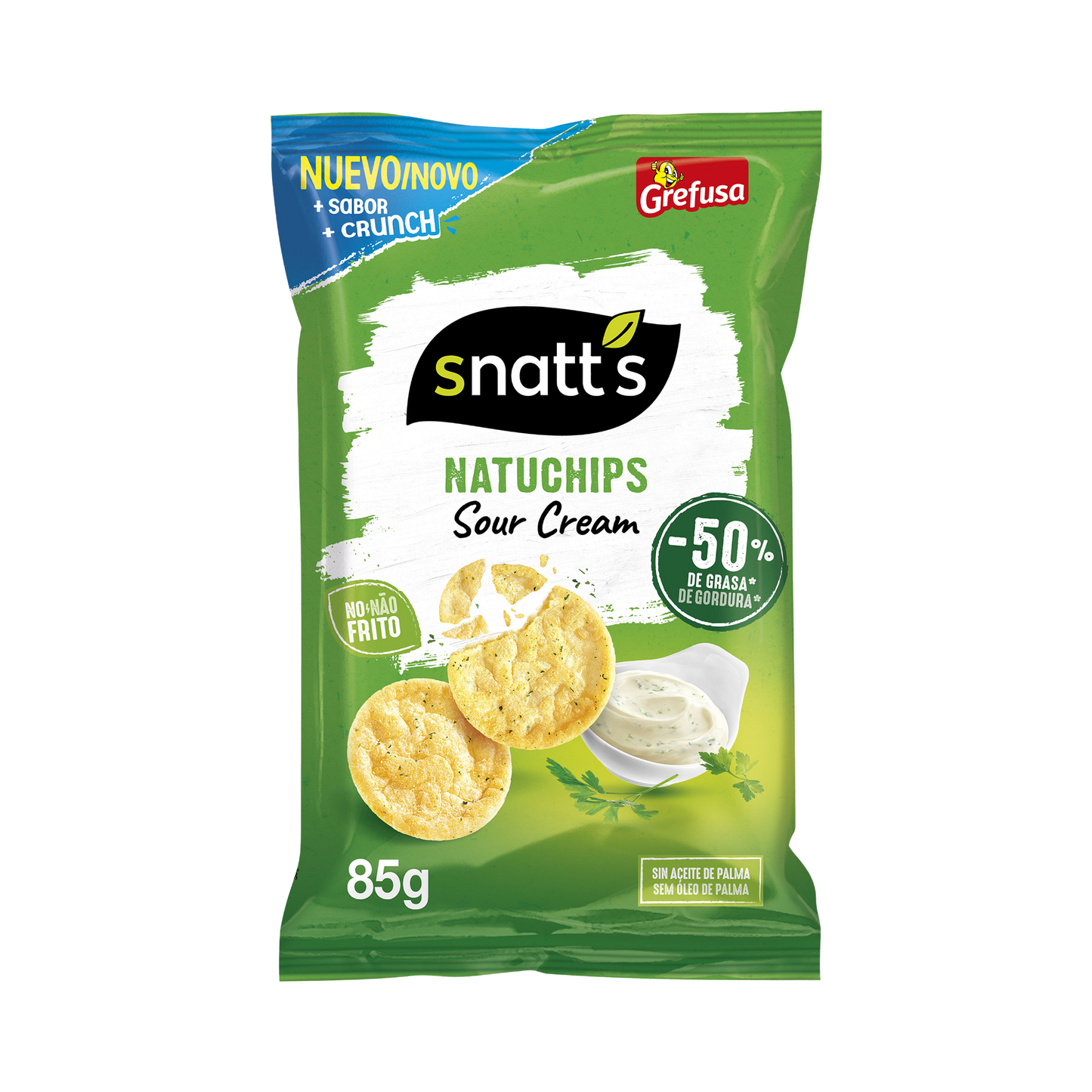 Snatt's Natuchips Sour Cream - 65g